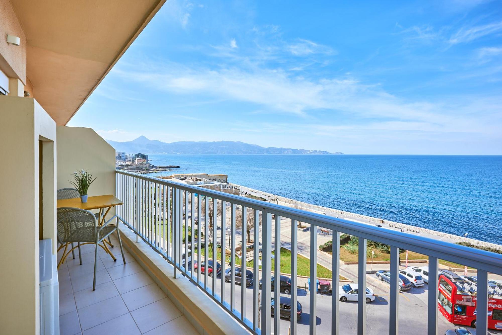Crete - Heraklion Sea View Apartment 1 מראה חיצוני תמונה