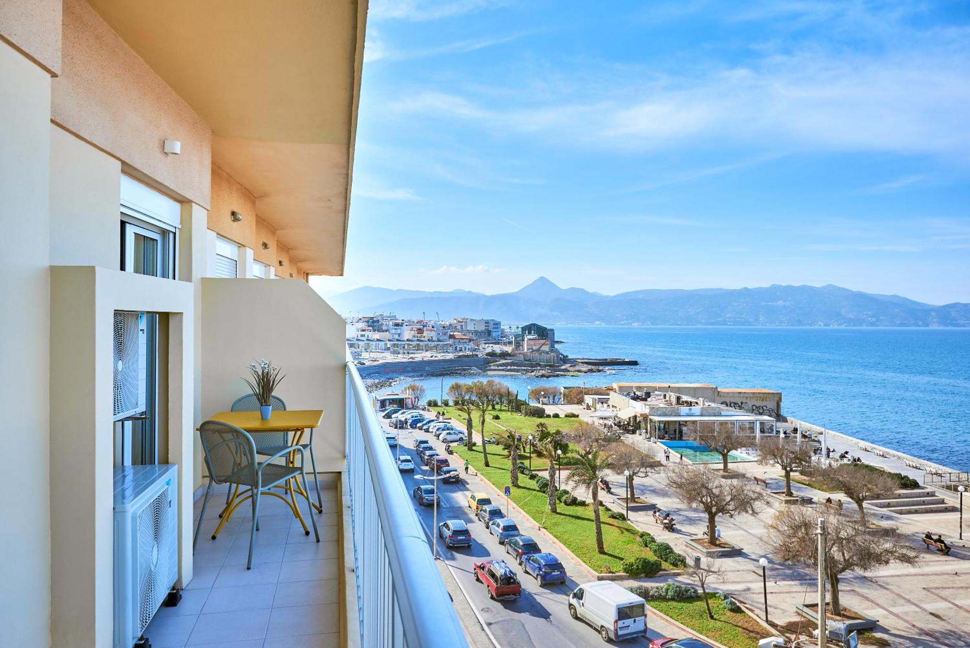 Crete - Heraklion Sea View Apartment 1 מראה חיצוני תמונה